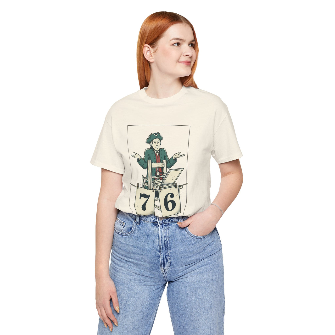 76 Meme Spirit of ’76 Tee | Revolutionary Patriotic Humor