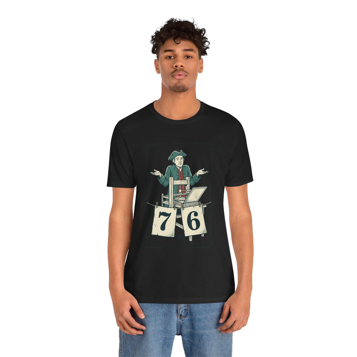 76 Meme Spirit of ’76 Tee | Revolutionary Patriotic Humor