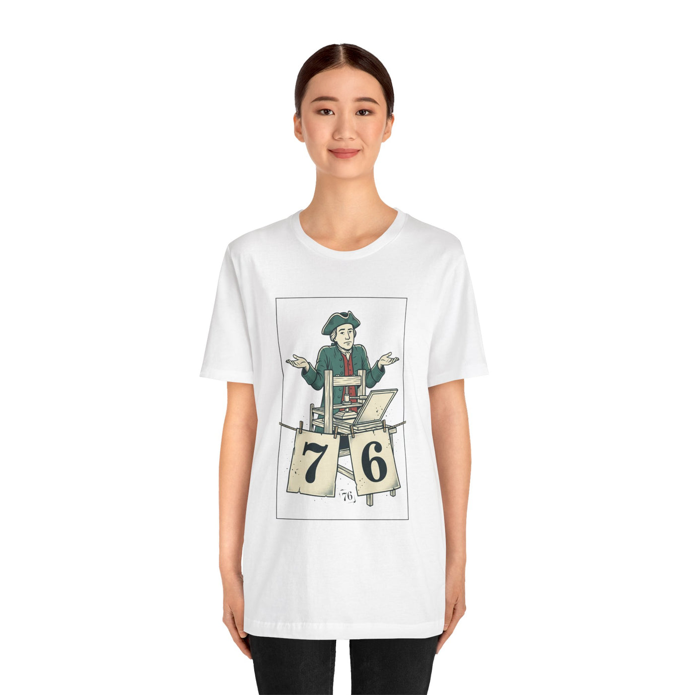 76 Meme Spirit of ’76 Tee | Revolutionary Patriotic Humor