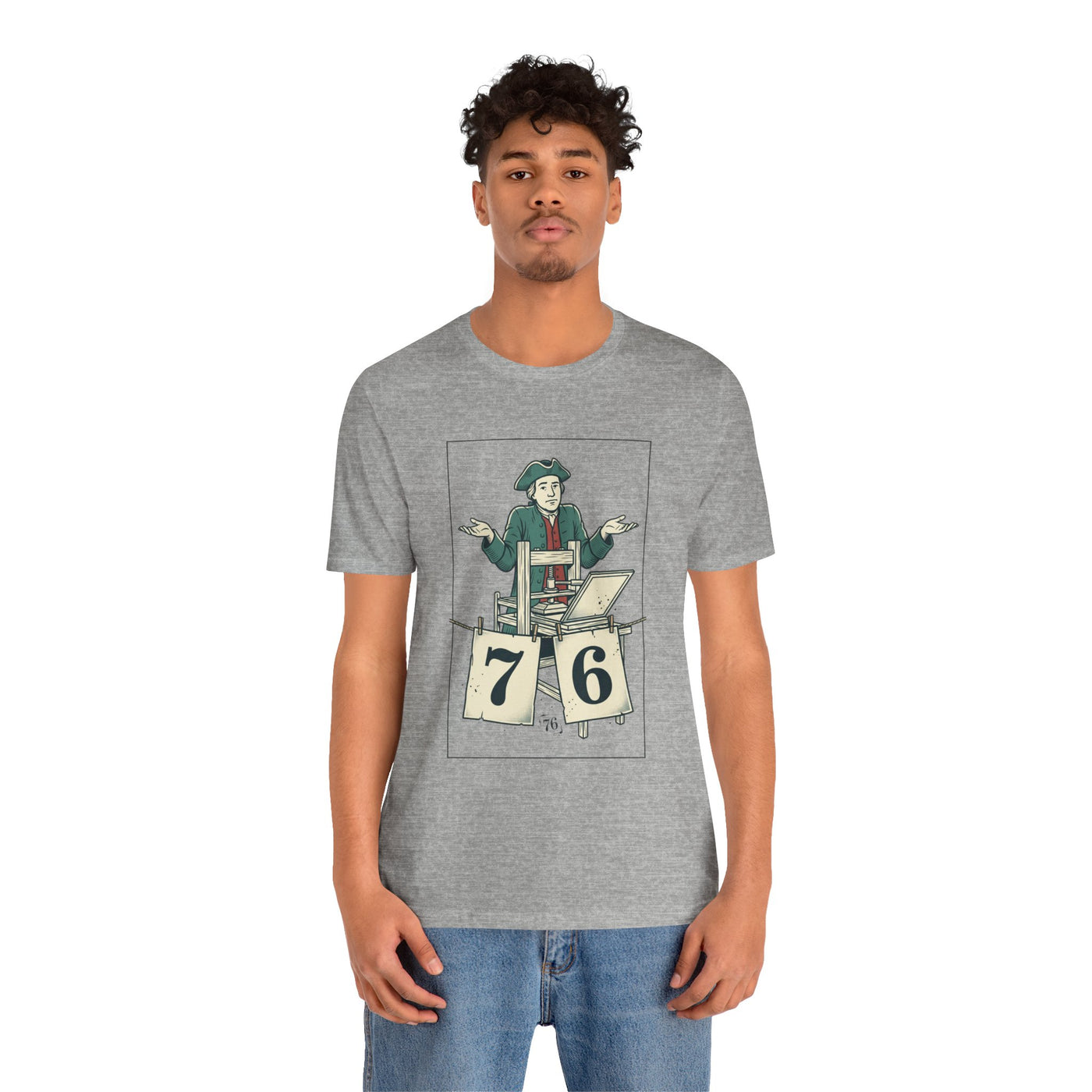 76 Meme Spirit of ’76 Tee | Revolutionary Patriotic Humor